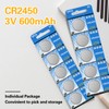 WANZELONYO CR2450 Battery Bulk CR2450 3V Lithium Coin Cell 600mAh