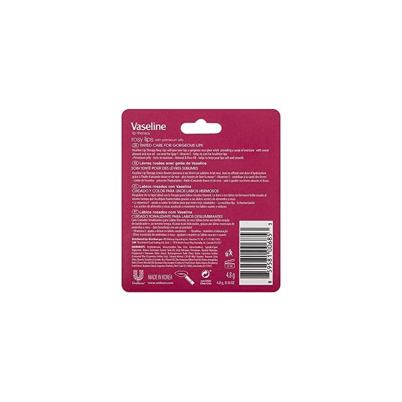 Vaseline Lip Therapy Stick Rosy Lips 4.8 g Lip Therapy