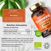 Organic Turmeric and Black Pepper Capsules | 2160mg | High