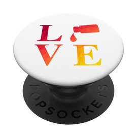 Essential Oils LOVE Oil Bottle Colorful Red Orange Yellow