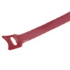 YINETTECH 100 x Red Hook And Loop Cable Ties Reusable