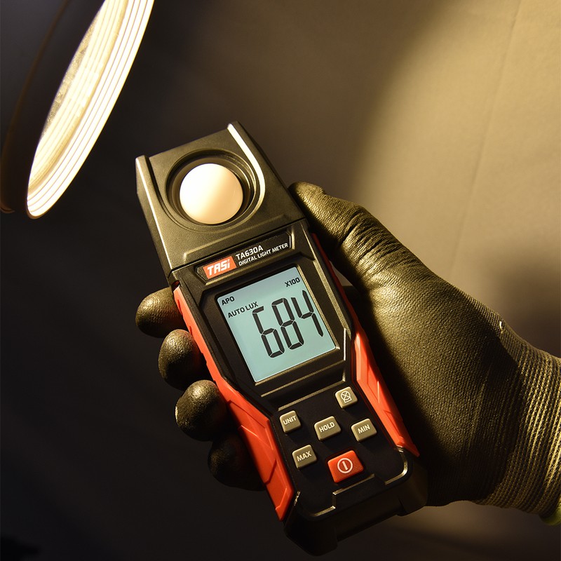 TASI Digital Light Meter Illuminance Lux Meter with Record Function