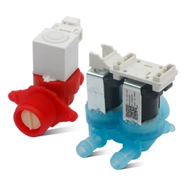 W11688995 & W11688994 Washer Cold And Hot Water Inlet Valve Set for Whirlpool Maytag Amana Washer Replaces W11486360 W11486361 Washing machine parts(1/2" NPT Threaded)