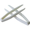 50 Pcs White Mini Plastic Tweezers Contact Lens Clip Beauty