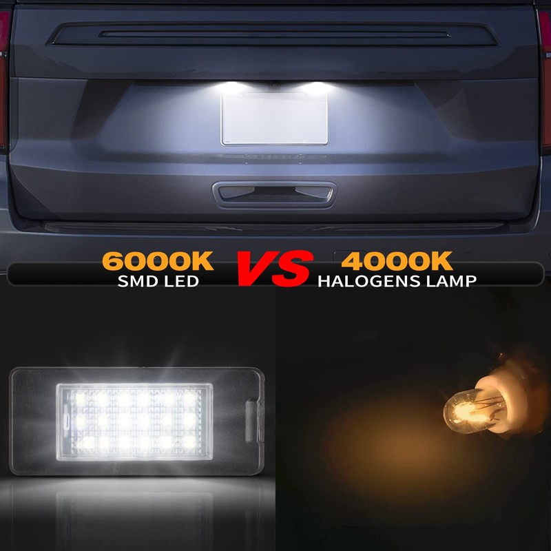 Gempro LED License Plate Lights Lamp Assembly, LED Rear Tag