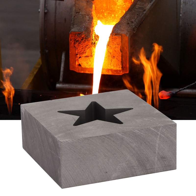 Graphite Ingot Mold Star Shape Gold Silver Melting Casting Mould