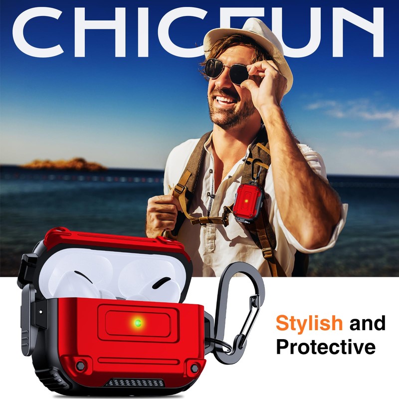 Chicfun Armour Lock for AirPods Pro 2nd Generation Case with