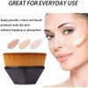 Foundation Brush, Flat Top Makeup Brushes, with Concealer Brush and