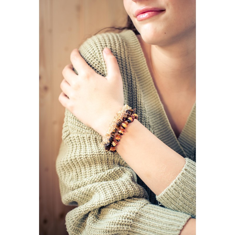 Lebensquelle Plus Tiger's Eye Chip Bracelet | High Quality Gemstone