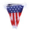 LABRIMP 3pcs Large American Flag Pennant Banner Patriotic Bunting for