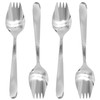 Cionyce 4 Pack Silver Stainless Steel Sporks, 5.9 Inch Salad