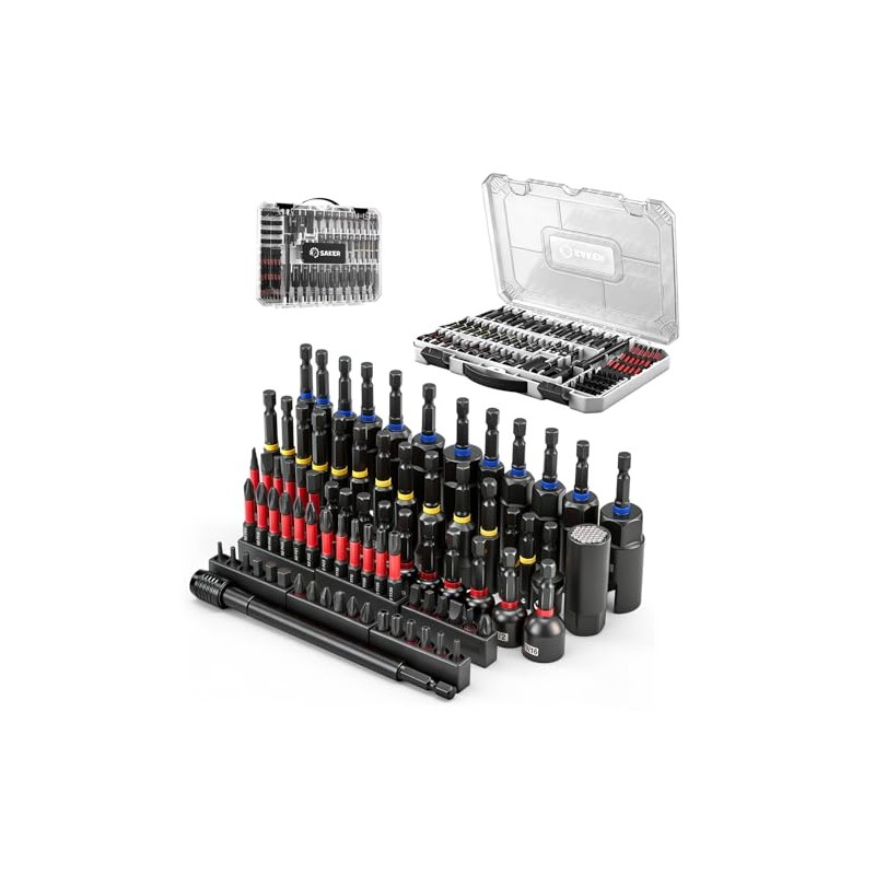 Saker 80-Piece Magnetic Impact Nut Driver Set, SAE & Metric