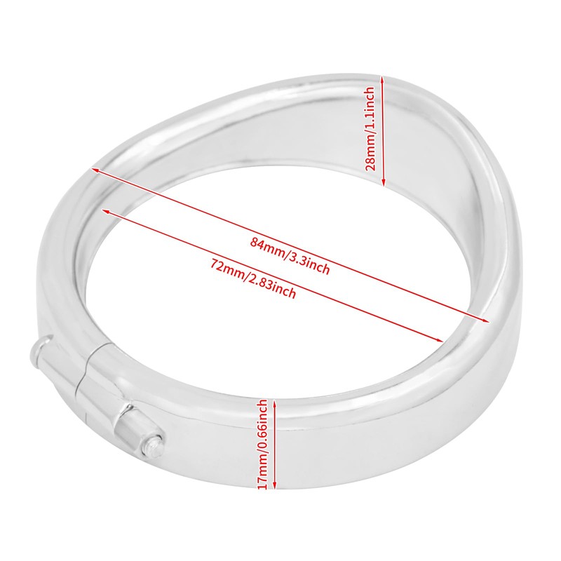 HDBUBALUS Chrome Visor Style Turn Signal Trim Ring Cover Fit