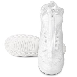 SULPO Waterproof Shoe Covers - Rain Cover Shoes - Rain Covers Shoes - Rain Covers Shoes - Overshoes Waterproof - Reusable Shoe Covers - Rain Cover Bicycle, White