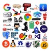 Sanmatic 108pcs Laptop Stickers for Developer Programming Language Include Stickers