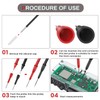 4 Pack 2mm Extended Needle Test Probes, 600v/10a Non-Destructive Multimeter
