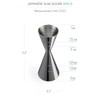 Premium Japanese Stainless Steel Slim Double Cocktail Bar Jigger by
