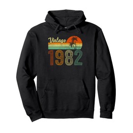 Vintage Born in 1982 Years Old 43rd Birthday Gifts Funny Tee Pullover Hoodie