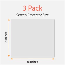 Universal Trimmable Screen Protector for All Infiniti Navigation (3-Pack), Anti-Glare and Anti Finger Print, 8 x 7 inches