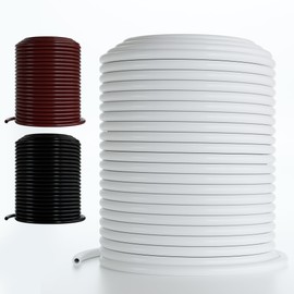 DBR Tech® 1/4 Drip Irrigation Tubing, 200 Feet, Flexible PVC Plastic Drip Irrigation Hose for Gardening, Misting, Hydroponics and DIY Landscape Garden Projects, Blank Distribution (200ft, White)