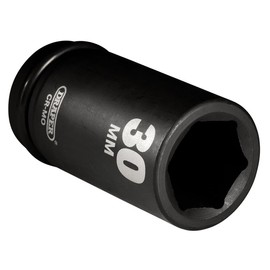 Draper 71916 3/4" Square Drive Hi-Torq 6 Point Deep Impact Socket, 30 mm Size , Blue
