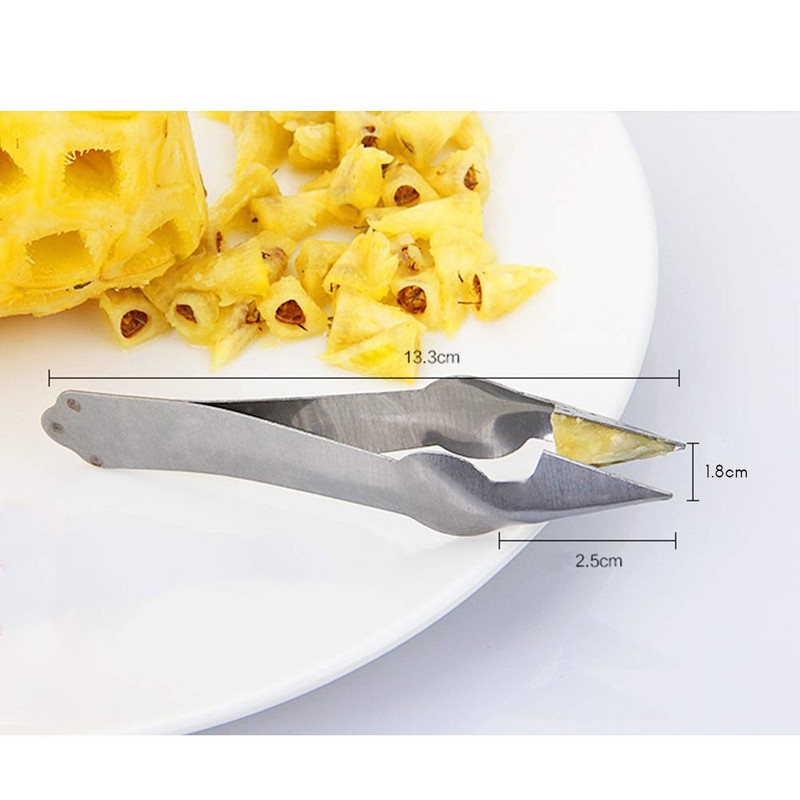 Leikance 2 x Stainless Steel Pineapple Eye Peeler