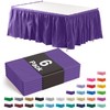 Exquisite Purple Table Skirt 6 Pack 29" X 14' Disposable