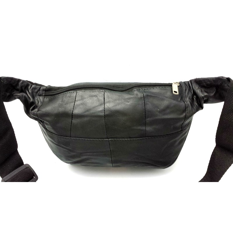 ODS:UK® Real Leather Bum Waist Bag Travel Holiday Money Belt