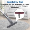 3 Pack Crevice Tool, Dust Brush and Upholstery Tool Attachment