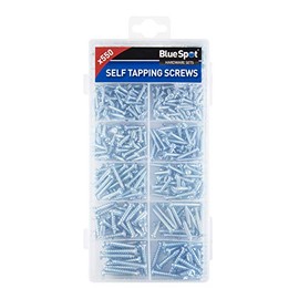 Blue Spot Tools 40574 550Pce Self Screw Assortment, Silver