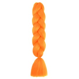 Braiding Hair Orange Braid Hair Extensions for Box Braids Hot Water Setting High Temperature Synthetic Fiber (A20-1Pack)