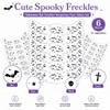 Halloween Bat Freckle Face Temporary Tattoos Stickers for Cosplay Makeup