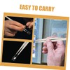 Healeved 5pcs Craft Tweezers Stainless Steel Tweezers Multipurpose for Crafting