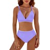 BMJL Bikini Sets for Women High Waisted Swim Suits Shell
