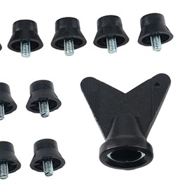 Eigell 12Pcs Football Boot Spikes Rugby Studs with Wrench Thread Screw 5mm Track Shoes Spikes Soccer Studs for Athletic Sneakers