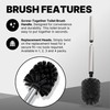 ToiletTree Products Toilet Brush with Lid - Sleek Toilet Bowl
