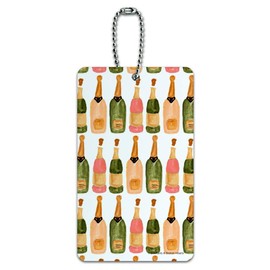 Classy Champagne Celebration Pattern Luggage Card Suitcase Carry-On ID Tag