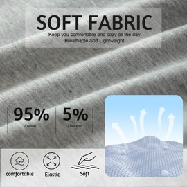 CINVIK Men's Boxer Briefs Performance Underwear Mens Cotton Boxer Briefs No Fly Ultra Comfort Navy Blue Pack XL