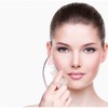 Facial guasha stone meridian lymphatic massage stick transparent projection 4ea