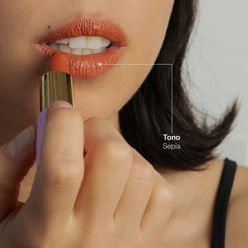 Labial Hidratante Natural Teia Cosméticos Naturales Color Sepia