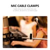 FOMIYES 10pcs Mic Cable Clips, Plastic Microphone Cable Holders Clamp,