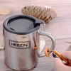HEECN Acciaio inossidabile Tazze da caffè da Campeggio a Doppia