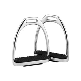 RIDING GEARS 4",4.50",4.75",5" Inch Horse Fillis Stirrups Equestrian Gloss Stirrups Silver (Polish) Stainless Steel (4.50 INCH)