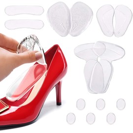 Insertos de cojín de talón, empuñaduras de talón para mujer, plantillas de silicona autoadhesivas antideslizantes, almohadillas para orejas, forros y protectores para zapatos o tacones