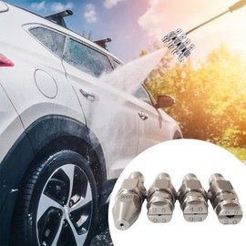 2.5 GPM Pressure Washer Nozzle 030,Jrod Tip Water Cleaning Soft Wash Nozzle,J Rod 4 Way Washing Tip Holder,1/4" Quick Connect 0° 25° 40° 65°