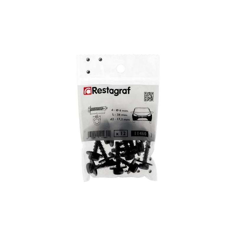 Restagraf 11460 6mm x 28mm Soft Material Screws