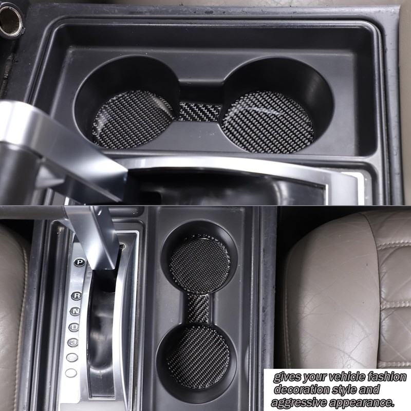 Lcojicep Car Central Control Cup Holder Panel Sticker Compatible with