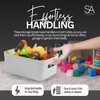 SA Products 6 Pack Plastic Storage Boxes Colourful Storage Baskets