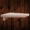 WooDeeDoo Wooden Corner Shelf 22 x 22 cm | Natural