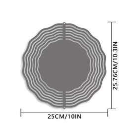 F-CANLAN Cross Wind Spinner, Metal Wind Spinners Outdoor/Indoor, God Cross Hanging Garden Decor for Outside, Stainless Wind Spinners for Yard and Garden 10 inch 3D (25.76X25 CM)